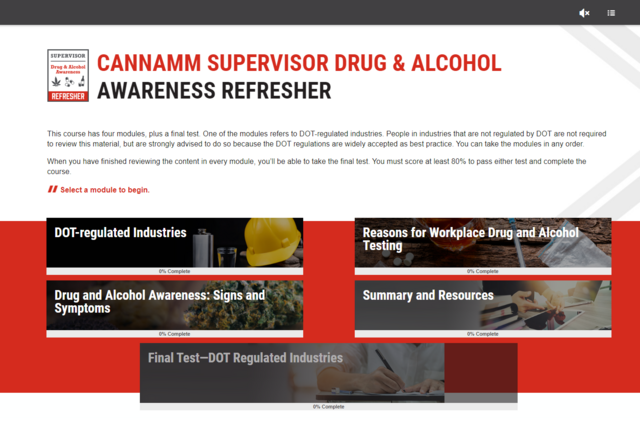 Drug Alcohol Awareness Training CannAmm Learning Centre